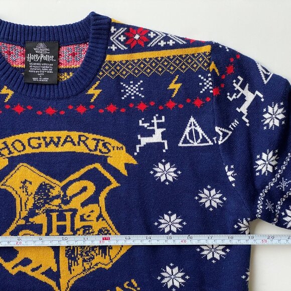 NWOT Harry Potter Hogwarts Happy Christmas Unisex Holiday Ugly Sweater Size S - Picture 8 of 9